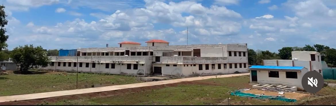 Back View of College